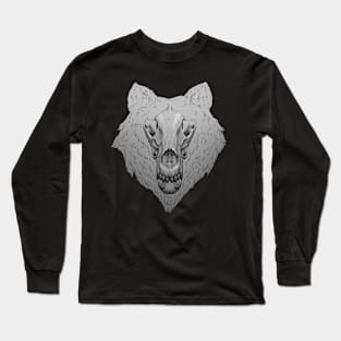 Wolfskull Original Design #3 Long Sleeve T-Shirt